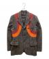 COMME des GARCONS HOMME PLUS（コムデギャルソンオムプリュス）の古着「AD2003ヘリンボーン切替3Bジャケット」｜グレー