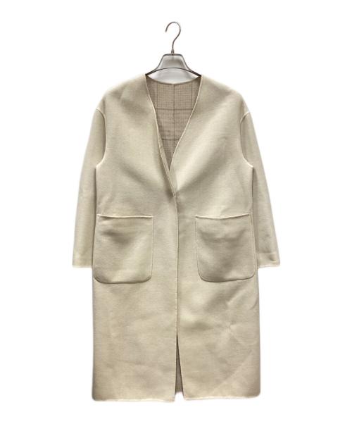 HUMAN WOMAN（ヒューマンウーマン）HUMAN WOMAN (ヒューマンウーマン) リバーシブルメルトンビーバーコート ベージュ サイズ:M 未使用品の古着・服飾アイテム