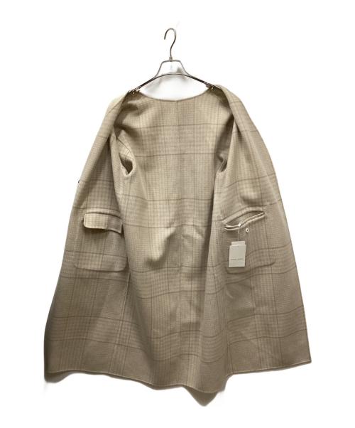 HUMAN WOMAN（ヒューマンウーマン）HUMAN WOMAN (ヒューマンウーマン) リバーシブルメルトンビーバーコート ベージュ サイズ:M 未使用品の古着・服飾アイテム