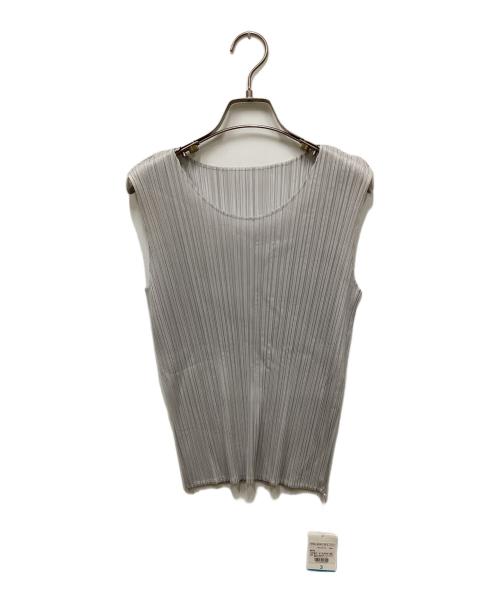 PLEATS PLEASE（プリーツプリーズ）PLEATS PLEASE (プリーツプリーズ) ノースリーブカットソー グレー サイズ:3の古着・服飾アイテム