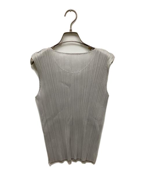 PLEATS PLEASE（プリーツプリーズ）PLEATS PLEASE (プリーツプリーズ) ノースリーブカットソー グレー サイズ:3の古着・服飾アイテム
