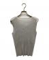 PLEATS PLEASE (プリーツプリーズ) ノースリーブカットソー グレー サイズ:3：10000円