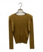 PLEATS PLEASEプリーツプリーズ）の古着「プリーツカットソー」｜イエロー