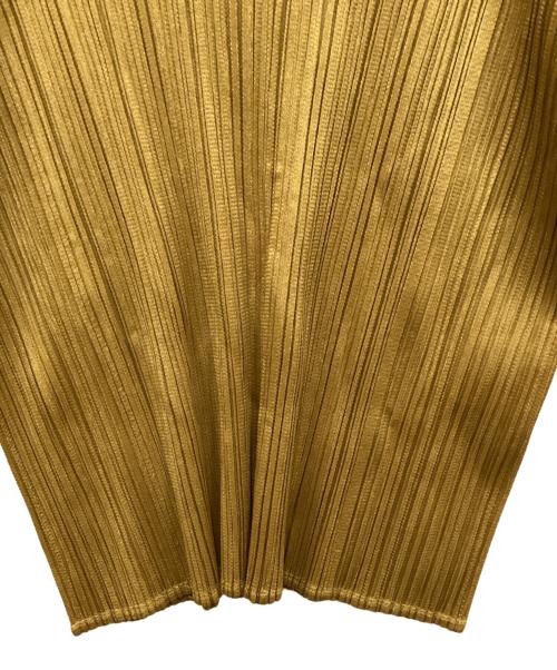 PLEATS PLEASE（プリーツプリーズ）PLEATS PLEASE (プリーツプリーズ) プリーツカットソー イエロー サイズ:3の古着・服飾アイテム