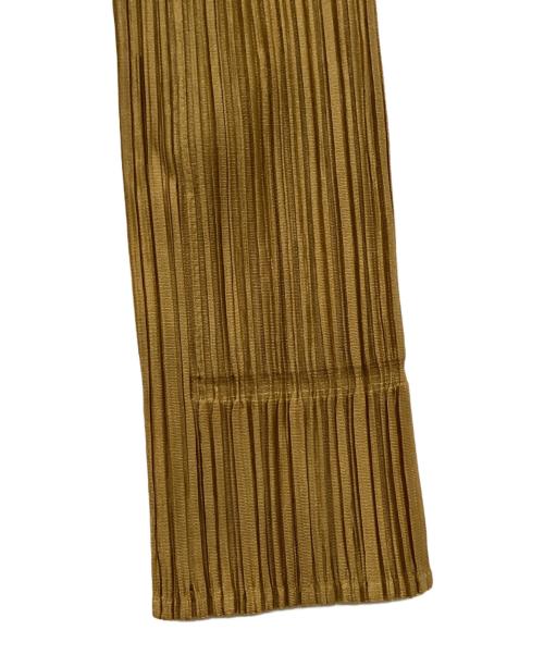 PLEATS PLEASE（プリーツプリーズ）PLEATS PLEASE (プリーツプリーズ) プリーツカットソー イエロー サイズ:3の古着・服飾アイテム