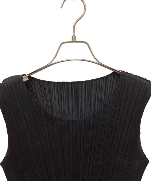 PLEATS PLEASE（プリーツプリーズ）PLEATS PLEASE (プリーツプリーズ) ノースリーブカットソー ブラック サイズ:3の古着・服飾アイテム