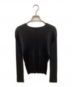 PLEATS PLEASEプリーツプリーズ）の古着「プリーツカットソー」｜ブラック