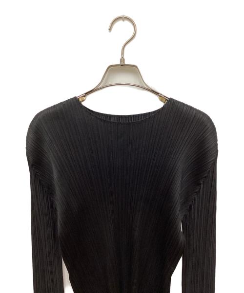 PLEATS PLEASE（プリーツプリーズ）PLEATS PLEASE (プリーツプリーズ) プリーツカットソー ブラック サイズ:3の古着・服飾アイテム