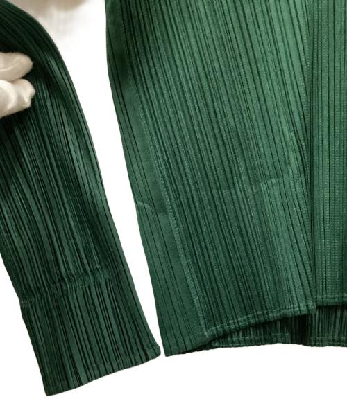 PLEATS PLEASE（プリーツプリーズ）PLEATS PLEASE (プリーツプリーズ) プリーツカットソー グリーン サイズ:3の古着・服飾アイテム