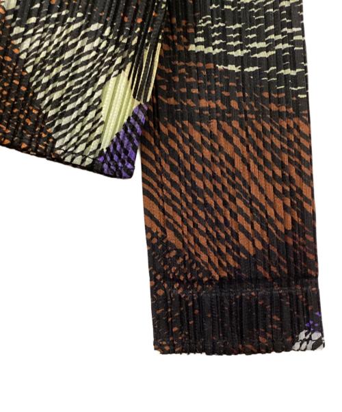 PLEATS PLEASE（プリーツプリーズ）PLEATS PLEASE (プリーツプリーズ) 総柄プリーツカットソー ブラック サイズ:3の古着・服飾アイテム