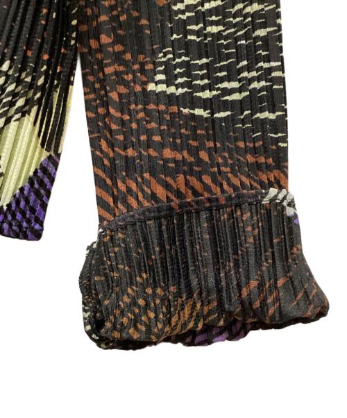 PLEATS PLEASE（プリーツプリーズ）PLEATS PLEASE (プリーツプリーズ) 総柄プリーツカットソー ブラック サイズ:3の古着・服飾アイテム