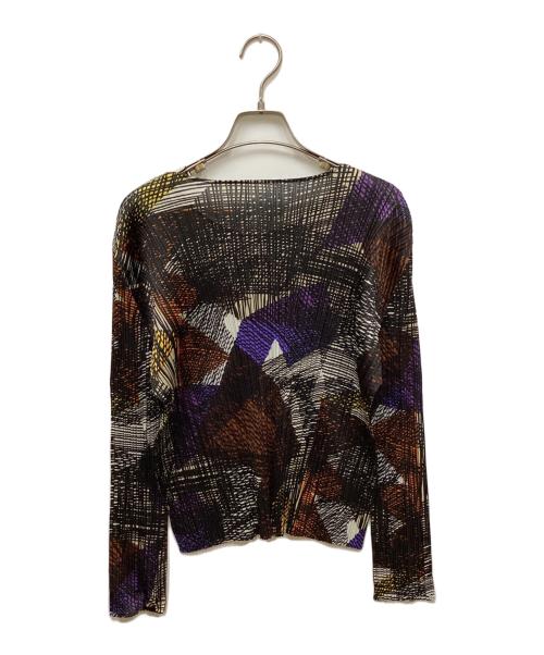 PLEATS PLEASE（プリーツプリーズ）PLEATS PLEASE (プリーツプリーズ) 総柄プリーツカットソー ブラック サイズ:3の古着・服飾アイテム