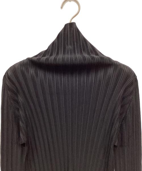 PLEATS PLEASE（プリーツプリーズ）PLEATS PLEASE (プリーツプリーズ) タートルネックプリーツカットソー ブラック サイズ:3の古着・服飾アイテム