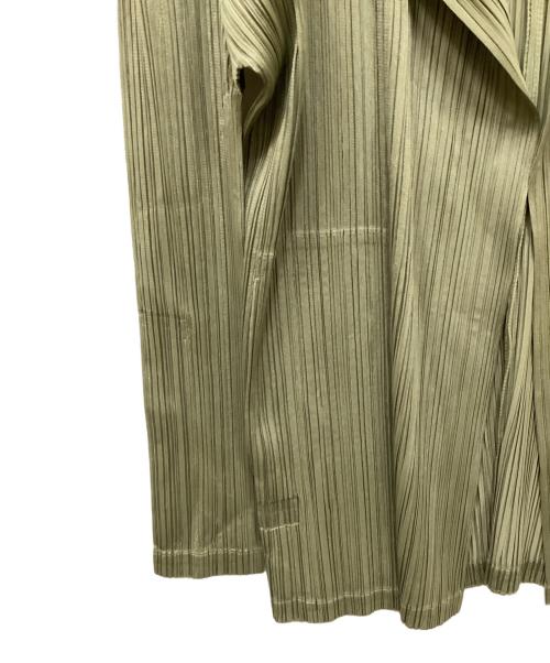 PLEATS PLEASE（プリーツプリーズ）PLEATS PLEASE (プリーツプリーズ) トッパープリーツカーディガン グリーン サイズ:3の古着・服飾アイテム