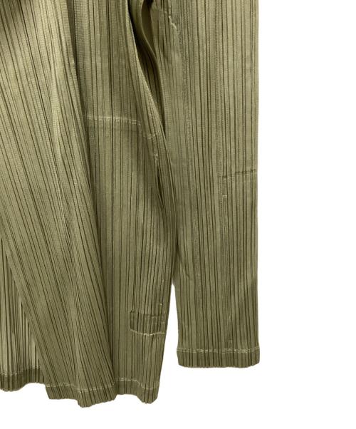 PLEATS PLEASE（プリーツプリーズ）PLEATS PLEASE (プリーツプリーズ) トッパープリーツカーディガン グリーン サイズ:3の古着・服飾アイテム
