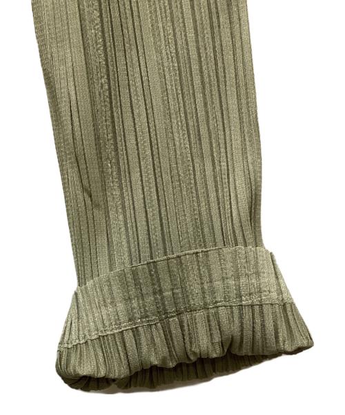 PLEATS PLEASE（プリーツプリーズ）PLEATS PLEASE (プリーツプリーズ) トッパープリーツカーディガン グリーン サイズ:3の古着・服飾アイテム