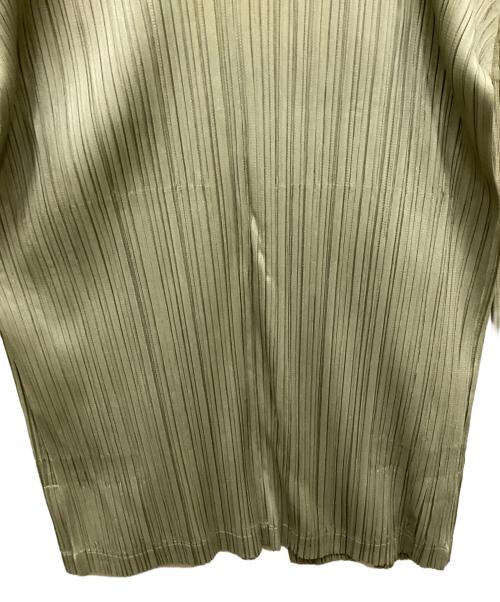 PLEATS PLEASE（プリーツプリーズ）PLEATS PLEASE (プリーツプリーズ) トッパープリーツカーディガン グリーン サイズ:3の古着・服飾アイテム