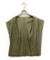 中古・古着 PLEATS PLEASE (プリーツプリーズ) トッパープリーツカーディガン グリーン サイズ:3：16000円