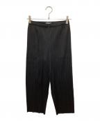PLEATS PLEASEプリーツプリーズ）の古着「プリーツパンツ」｜ブラック