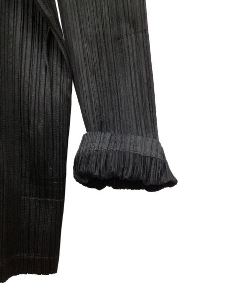PLEATS PLEASE（プリーツプリーズ）PLEATS PLEASE (プリーツプリーズ) トッパープリーツカーディガン ブラック サイズ:3の古着・服飾アイテム
