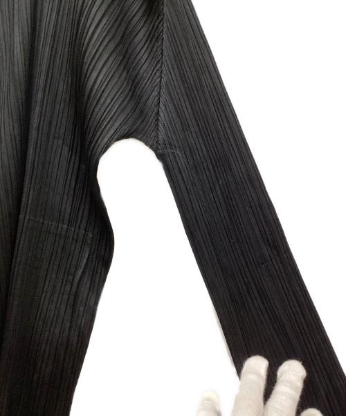 PLEATS PLEASE（プリーツプリーズ）PLEATS PLEASE (プリーツプリーズ) トッパープリーツカーディガン ブラック サイズ:3の古着・服飾アイテム