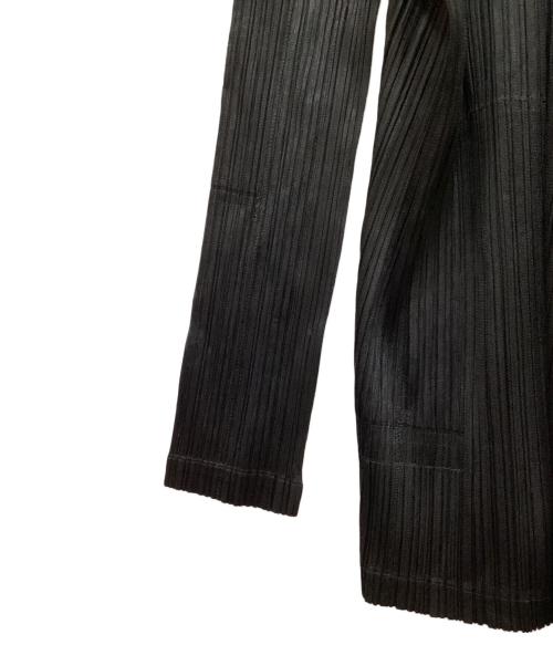 PLEATS PLEASE（プリーツプリーズ）PLEATS PLEASE (プリーツプリーズ) トッパープリーツカーディガン ブラック サイズ:3の古着・服飾アイテム