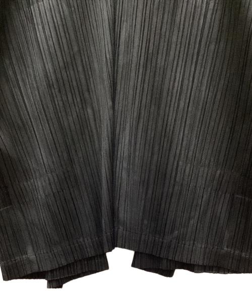 PLEATS PLEASE（プリーツプリーズ）PLEATS PLEASE (プリーツプリーズ) トッパープリーツカーディガン ブラック サイズ:3の古着・服飾アイテム