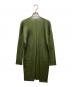 PLEATS PLEASE (プリーツプリーズ) トッパープリーツロングカーディガン グリーン サイズ:3：22000円