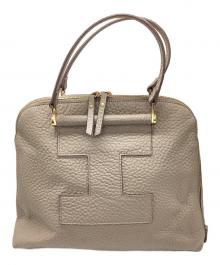 IACUCCI（イアクッチ）の古着「レザーハンドバッグ」｜ベージュ