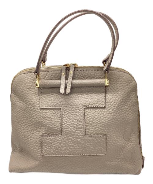 IACUCCI（イアクッチ）IACUCCI (イアクッチ) レザーハンドバッグ ベージュの古着・服飾アイテム