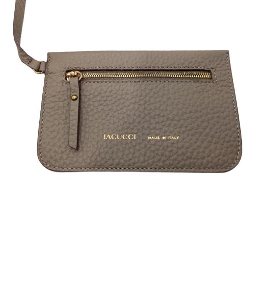 IACUCCI（イアクッチ）IACUCCI (イアクッチ) レザーハンドバッグ ベージュの古着・服飾アイテム