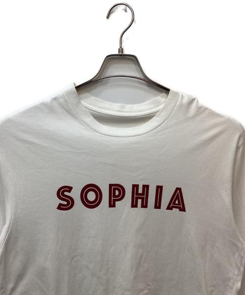 SOPHIA（ソフィア）SOPHIA (ソフィア) College Logo Tee（カレッジロゴティー） ホワイト サイズ:Ｌの古着・服飾アイテム
