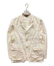 COMME des GARCONS HOMME PLUS（コムデギャルソンオムプリュス）の古着「AD2003ラミーコットンインサイドアウトジャケット」｜ホワイト