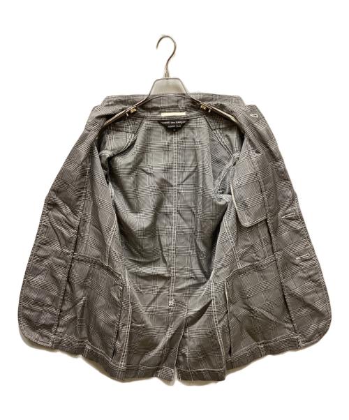 COMME des GARCONS HOMME PLUS（コムデギャルソンオムプリュス）COMME des GARCONS HOMME PLUS (コムデギャルソンオムプリュス) AD2011マルチボタンチェックジャケット グレー サイズ:XSの古着・服飾アイテム
