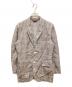 COMME des GARCONS HOMME PLUS（コムデギャルソンオムプリュス）の古着「AD2011マルチボタンチェックジャケット」｜グレー