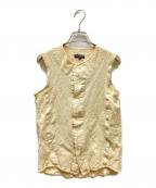 COMME des GARCONS HOMME PLUSコムデギャルソンオムプリュス）の古着「AD2004ウール縮絨ジレ」｜アイボリー