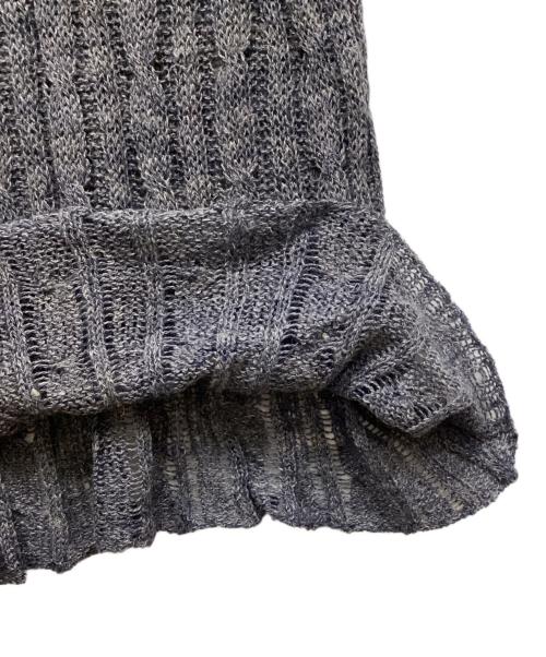 COMME des GARCONS HOMME（コムデギャルソン オム）COMME des GARCONS HOMME (コムデギャルソン オム) 田中オムノースリーブニット/タナカオム ネイビー×グレー サイズ:記載なしの古着・服飾アイテム