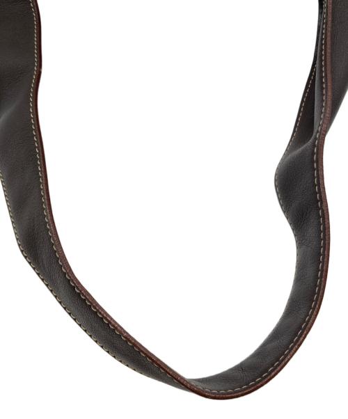 LOEWE（ロエベ）LOEWE (ロエベ) ワンショルダースウェード切替バッグ ベージュの古着・服飾アイテム