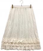 house of lotusハウスオブロータス）の古着「コットンシアースカート」｜ホワイト