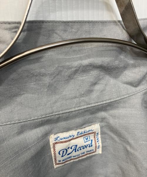 D'Accord（D'Accord）D'Accord (D'Accord) キューバシャツ グレー サイズ:Mの古着・服飾アイテム
