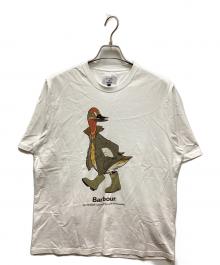 Noah×Barbour（ノア×バブアー）の古着「Duck graphic t-shirt/ダックグラフィックTシャツ」｜ホワイト