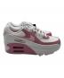 中古・古着 NIKE (ナイキ) W AIRMAX 90 LV8/エア マックス 90 LV8 ウィメンズシューズ ピンク×ホワイト サイズ:25cm 未使用品：7000円
