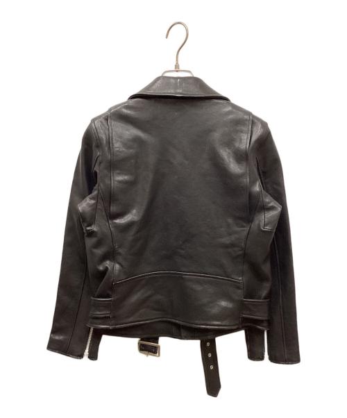 beautiful people（ビューティフルピープル）beautiful people (ビューティフルピープル) ラムレザーダブルライダースジャケット ブラック サイズ:150の古着・服飾アイテム