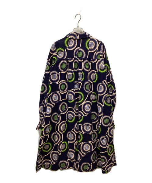 NOMADIC ARTISAN（ノマディックアルティザン）NOMADIC ARTISAN (ノマディックアルティザン) 総柄ワンピース ネイビー サイズ:Sの古着・服飾アイテム