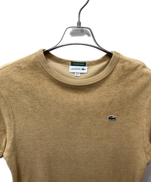 LACOSTE（ラコステ）LACOSTE (ラコステ) パイル地Tシャツ ベージュ サイズ:XXSの古着・服飾アイテム