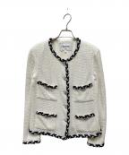 CHANELシャネル）の古着「ツイードジャケット」｜ホワイト