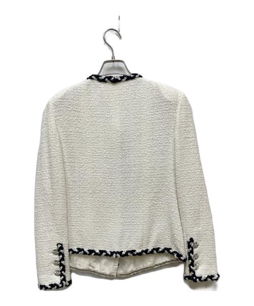 CHANEL（シャネル）CHANEL (シャネル) ツイードジャケット ホワイト サイズ:36の古着・服飾アイテム