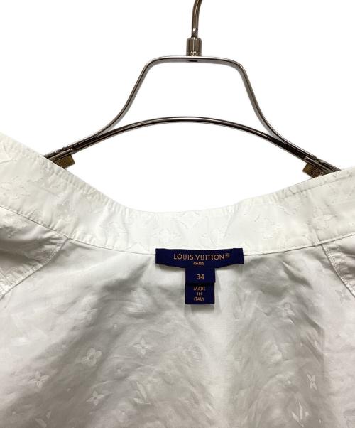 LOUIS VUITTON（ルイ ヴィトン）LOUIS VUITTON (ルイ ヴィトン) モノグラムノースリーブハイネックブラウス ホワイト サイズ:34の古着・服飾アイテム