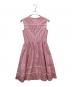 Rene (ルネ) パール付ストライプワンピース ピンク サイズ:36：18000円