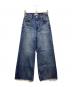 YANUK（ヤヌーク）の古着「ワイドフレアデニムパンツ」｜インディゴ